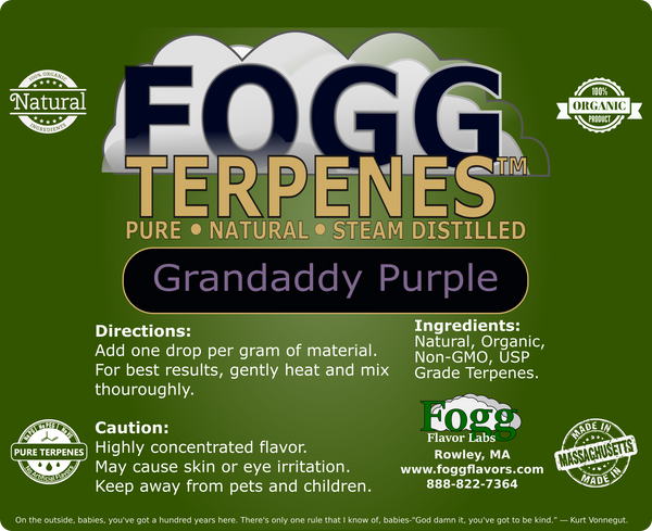 FOGG TERPENES Granddaddy Purple