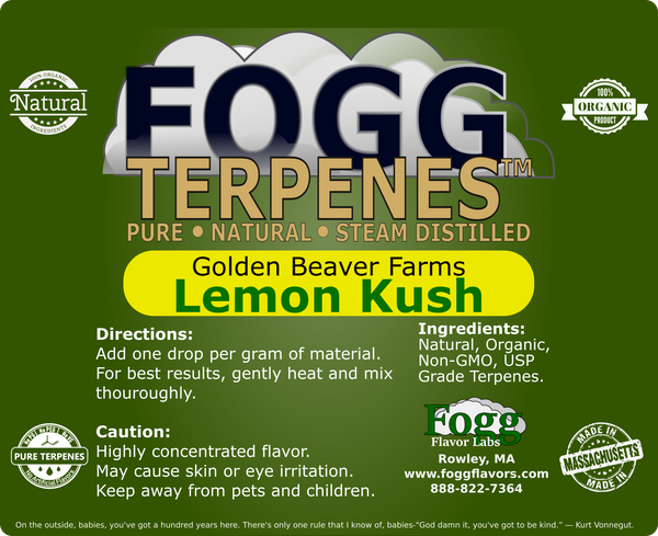 FOGG TERPENES Golden Beaver Farms Lemon Kush